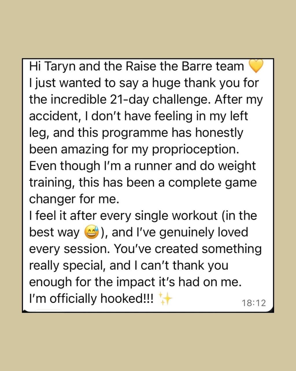 Instagram post from raisethebarreonline. This post is in position 2.